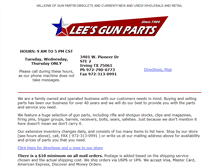 Tablet Screenshot of leesgunparts.com